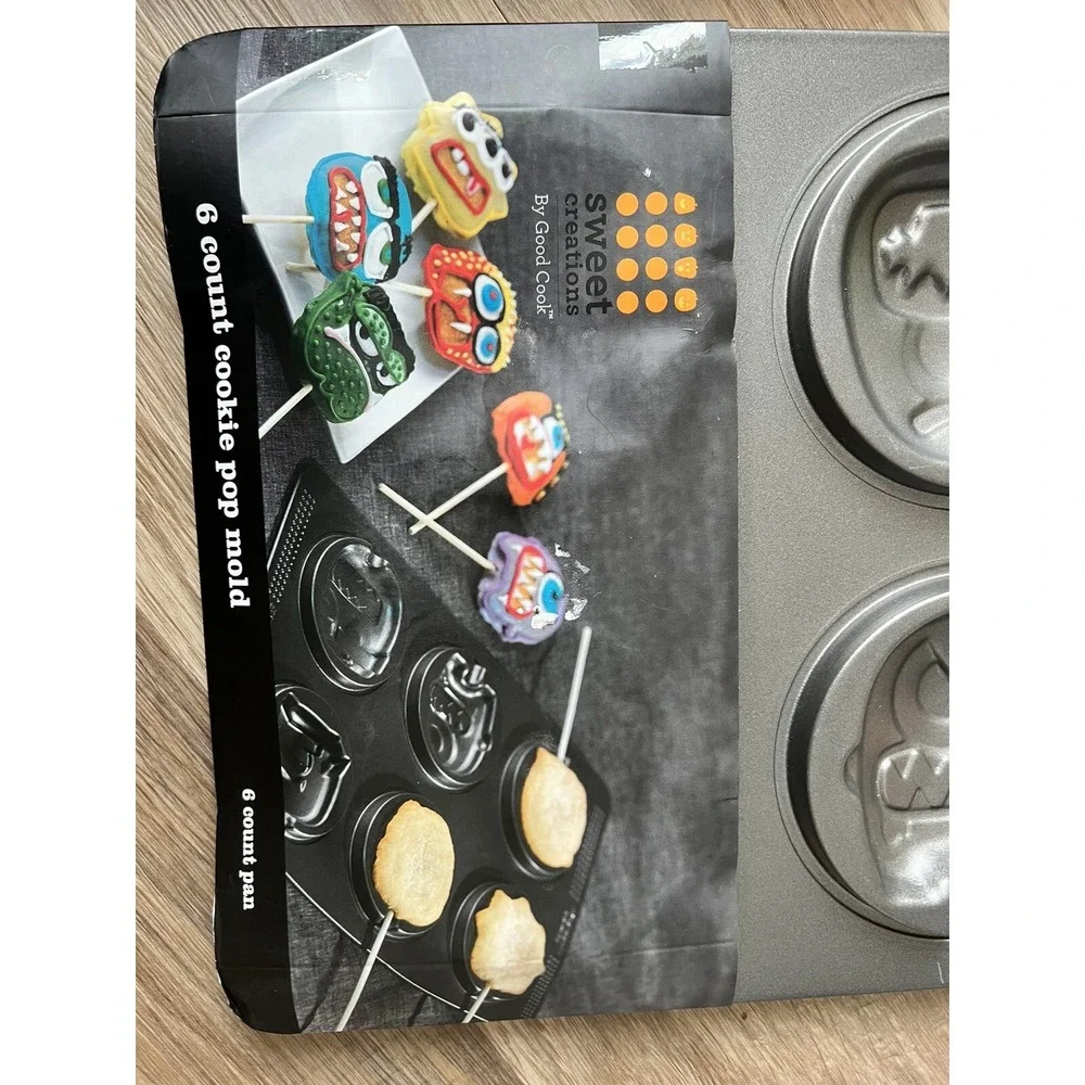 Good Cook Sweet Creations - Halloween Cookie Baking Pan & 6 Ct Cookie Pop Mold